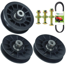 POSFLAG V-Groove Idler Pulleys, front view, designed for smoother belt operation.