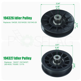 POSFLAG Belt replacement visual showing compatible 532130969 belt.