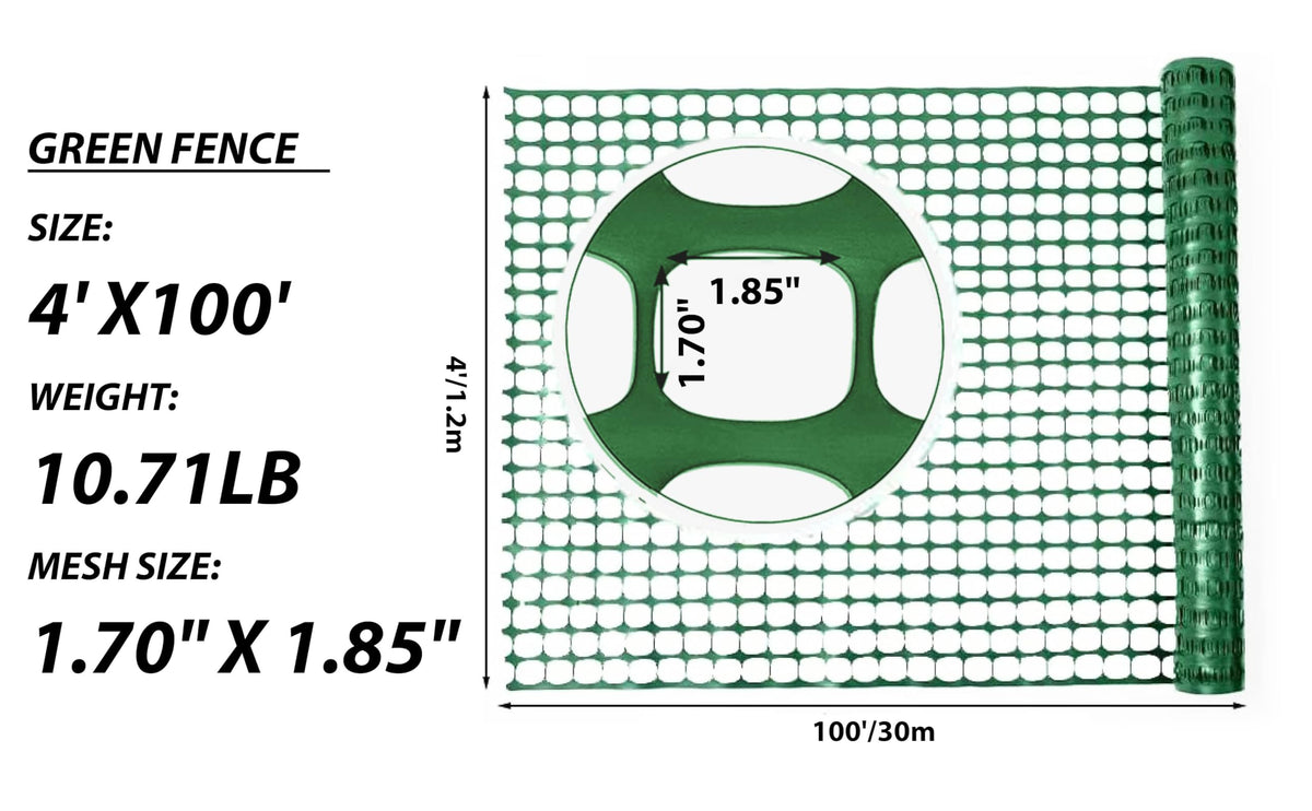 UV-resistant PotatoLife mesh fence withstands outdoor weather for long-lasting use.