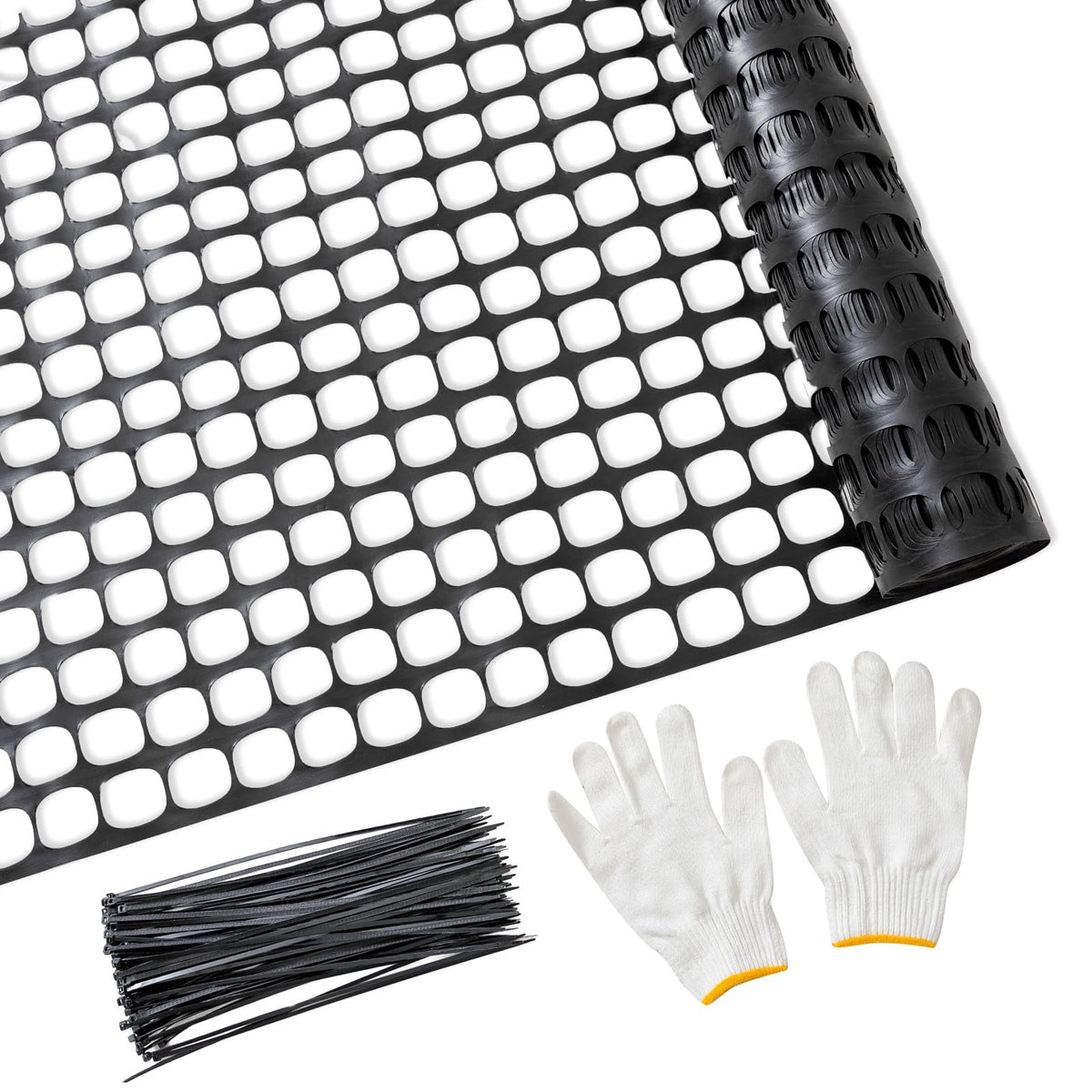PotatoLife mesh fence roll 4x100 for flexible garden and safety fencing.