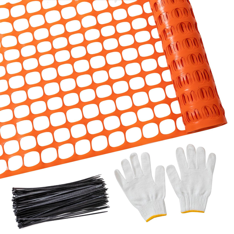 PotatoLife mesh fence roll orange for versatile outdoor fencing.