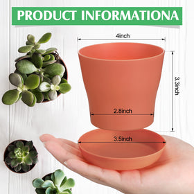 Potchen plastic pots with drainage holes promote proper watering