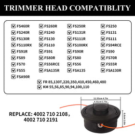 Potiarey bump-feed replacement head enabling smooth line feeding