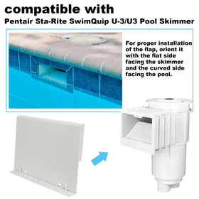 Compatibility with Pentair Sta-Rite SwimQuip U3 skimmers ensures easy upgrades.