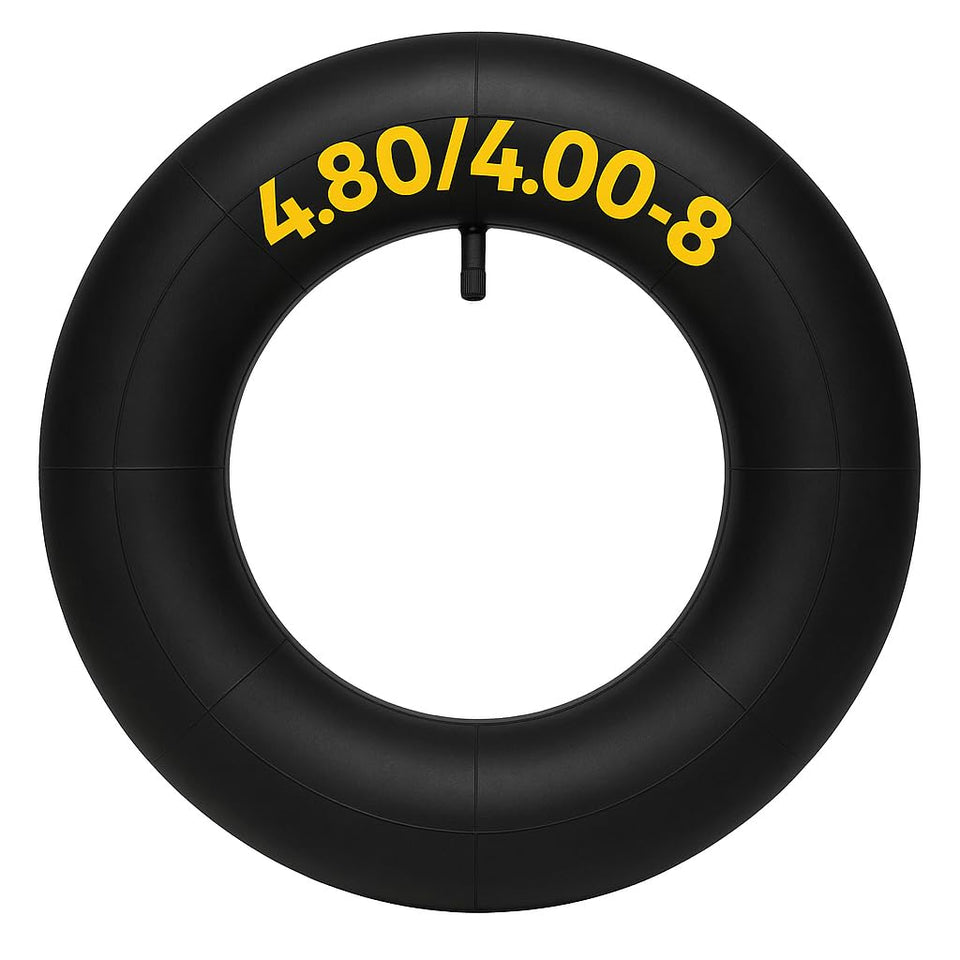 Potreba inner tube with TR13 straight valve for quick inflation on 8-inch tires.