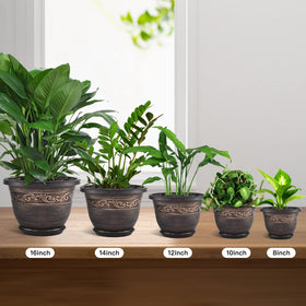 Pottiffe planter texture featuring decorative Art Deco pattern.