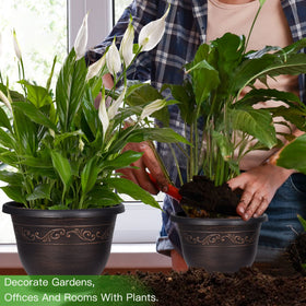 Pottiffe art deco retro style planter adds vintage charm to space