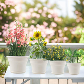 Outdoor placement under sun and rain; durable design withstands weather.