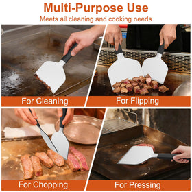 POTWIY dishwasher-safe design simplifies cleanup after outdoor grilling sessions