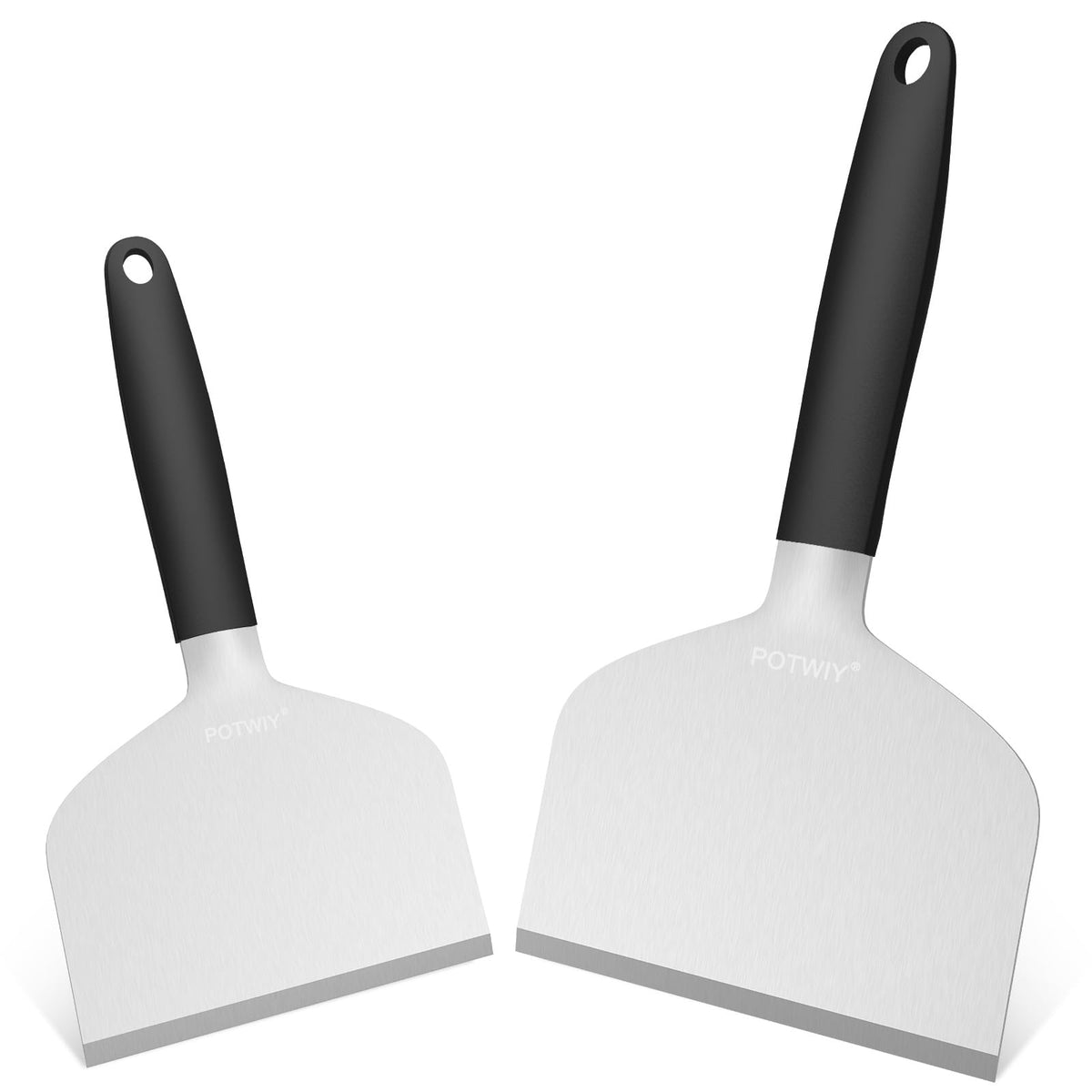 POTWIY griddle scraper blade for 5.3-inch width delivers strong residue removal on flat tops