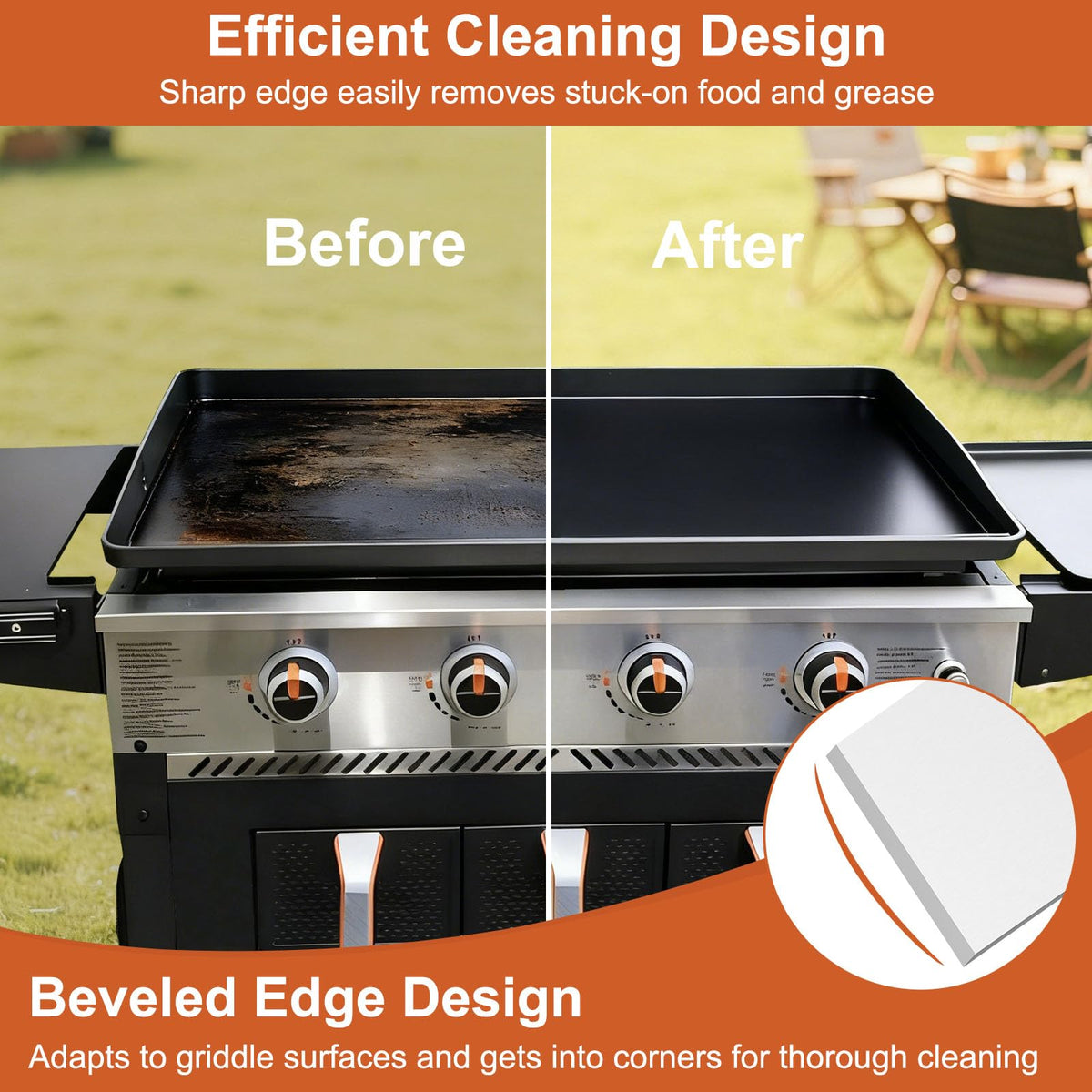 POTWIY silicone handle provides comfortable, heat-resistant grip for steady control