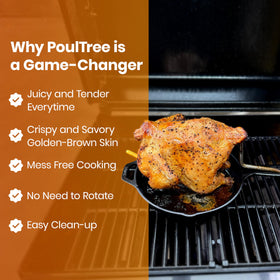 Includes reamer tool to adapt skillets and boost roasting versatility.