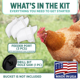 Poultry Pro Feeder durable construction for outdoor use