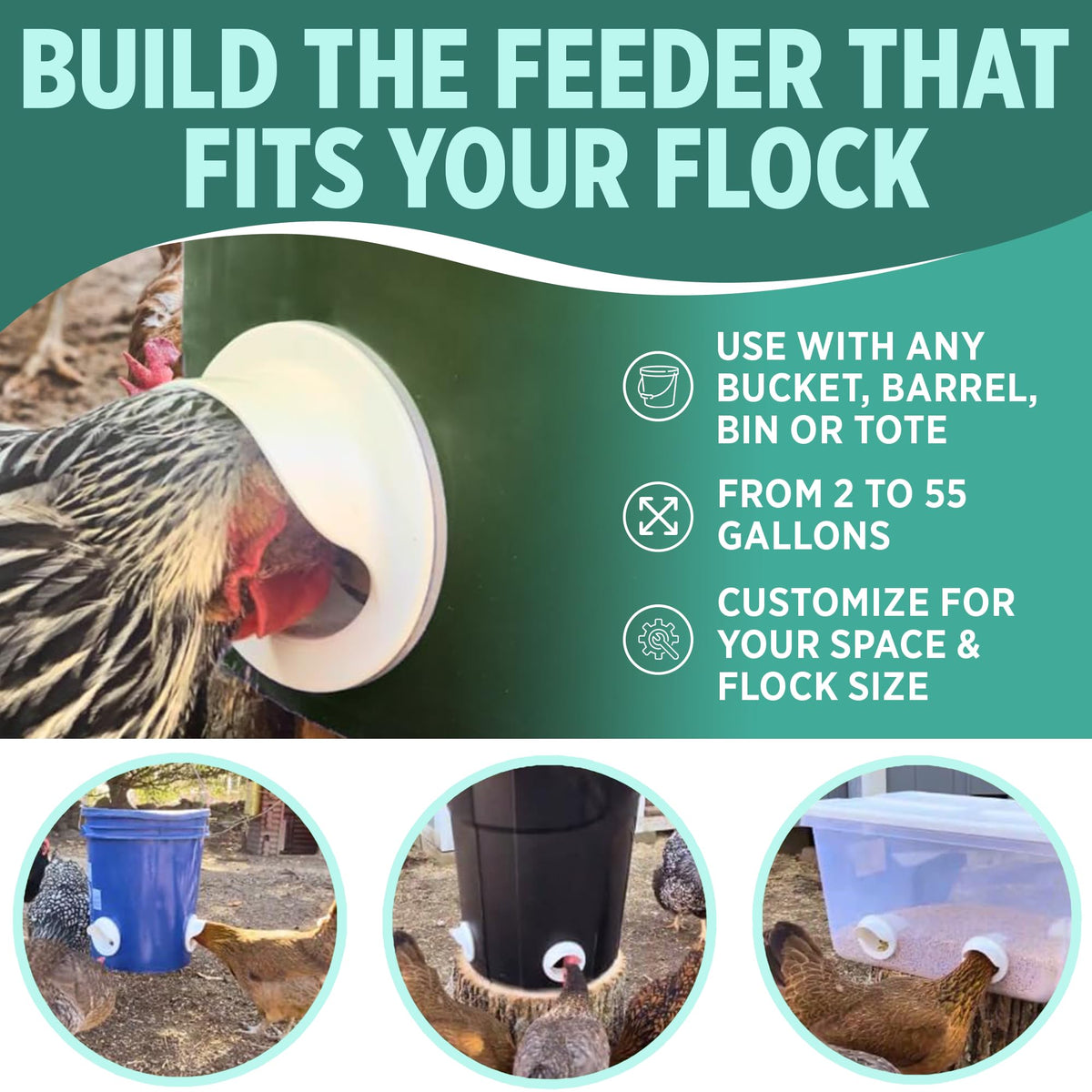 Poultry Pro Feeder deters rodents and vermin effectively