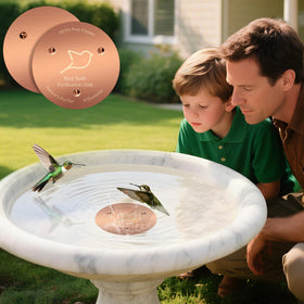 POUMEE copper disk anti-flip design keeps water contact steady during windy days.