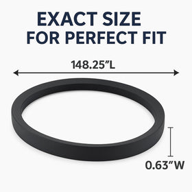 Poweka deck belt compatibility chart confirms fit for 54-inch zero-turn mowers.