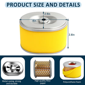 Poweka GX160 air filter side-fit ensuring a snug engine match