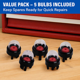 Poweka primer bulb fuel pump kit side view highlighting leak-free fit.