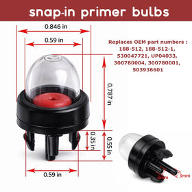 Poweka primer bulb for Husqvarna 350-353 fit enhances priming consistency.