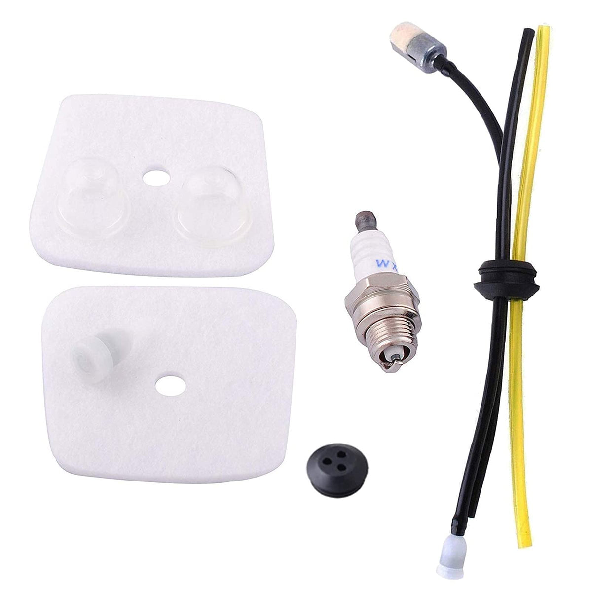 Poweka SRM 225 tune up kit fuel filter for clean fuel flow.