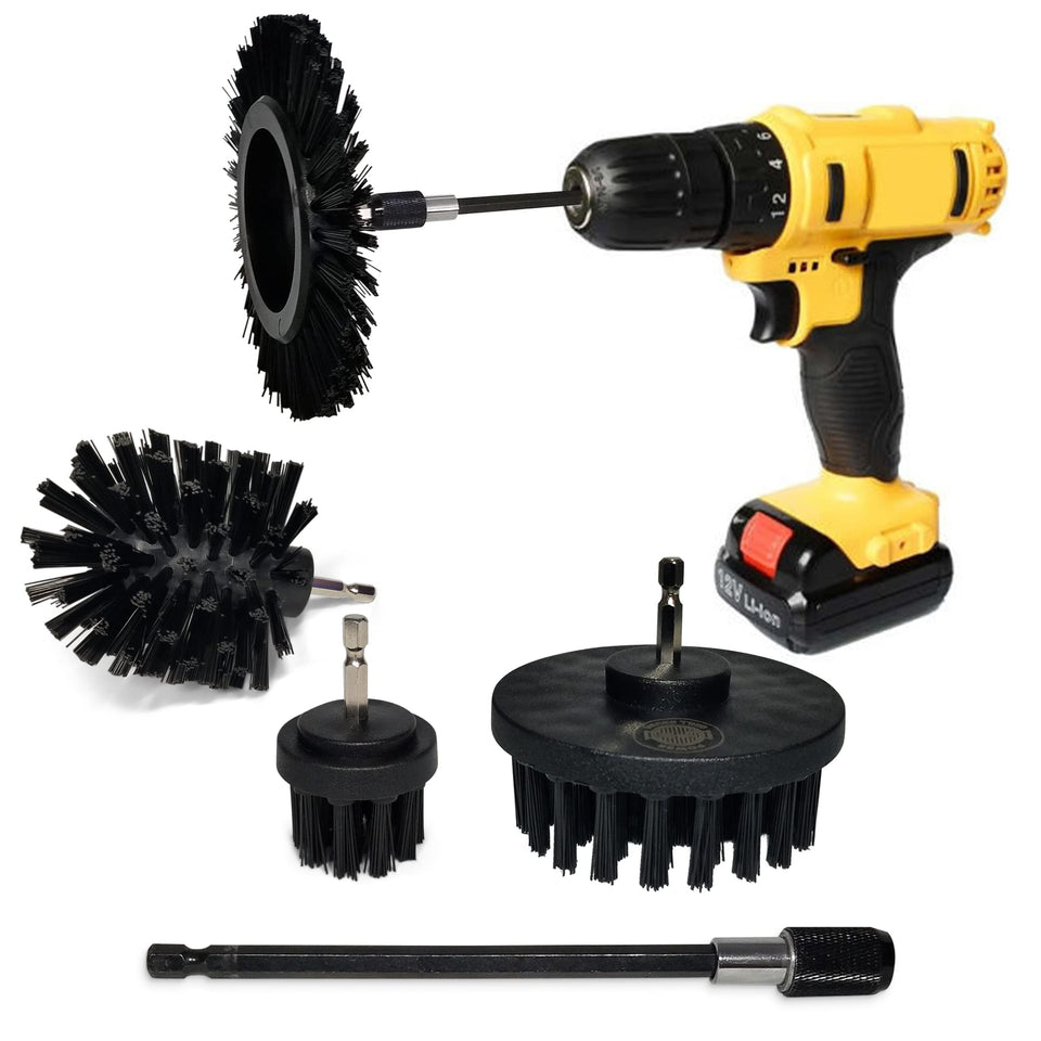 Power Grill Brush complete kit with nylon-safe bristles for safe grill cleaning.