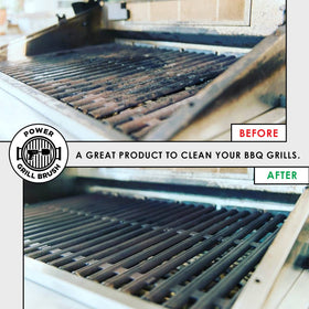 Power Grill Brush drill bit extension helps reach difficult areas.