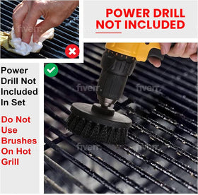 Power Grill Brush round 2-inch brush with small bristles for tight spots.