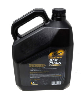 Power Performance all-season oil label close-up showing long-lasting lubrication benefits.