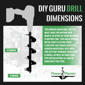 Power Planter easy-to-use drill bit for DIY garden projects.