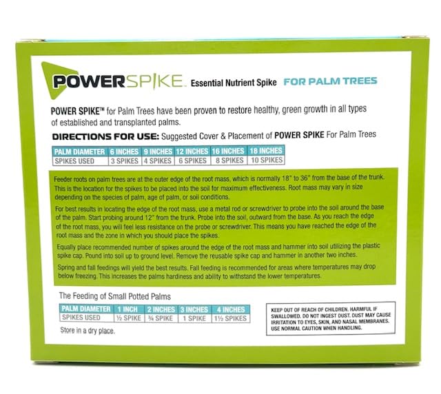 Power Spike easy-application setup around a mature palm