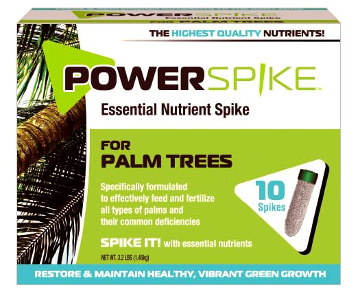 Power Spike palm-tree-spikes ready for planting around a palm