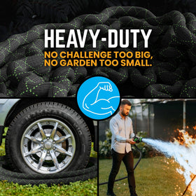 PowerFlow hose supports heavy-duty tasks under high water pressure.