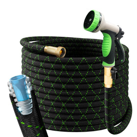 PowerFlow sturdy hose resists kinks for smooth watering.