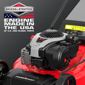 PowerSmart easy-pull start with auto choke for quick starts.