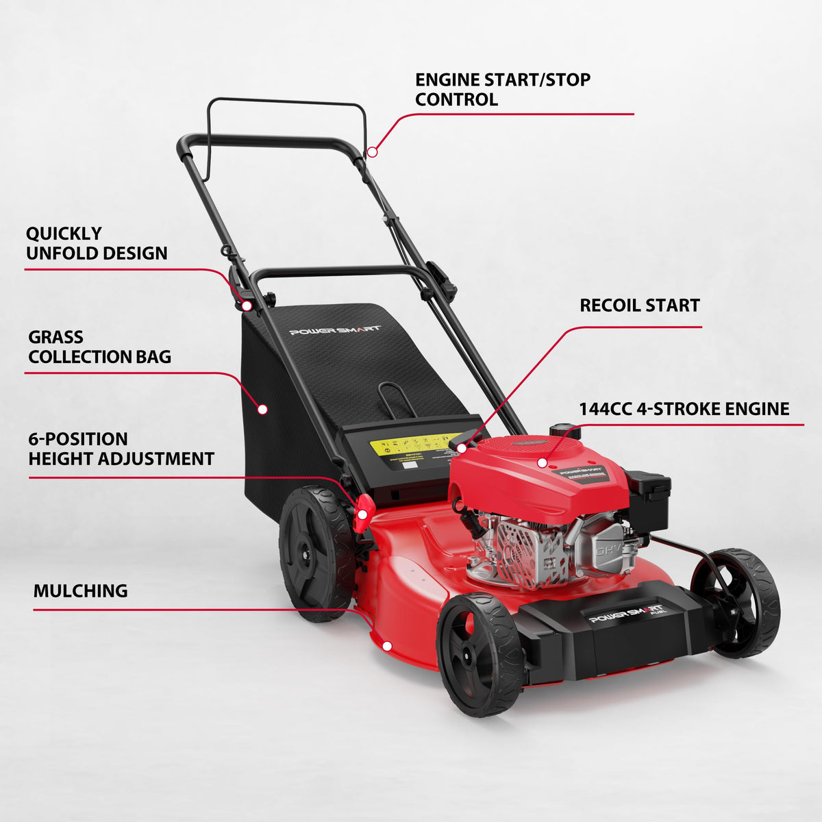 PowerSmart high wheels improve stability and smooth paving across uneven terrain.