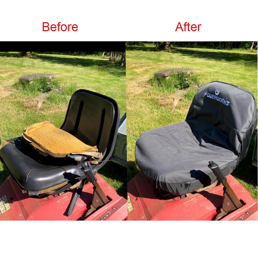 Powerworks Weatherproof Deluxe Seat Cover protects new seats and refreshes old ones