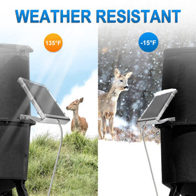 POWOXI 45-degree bracket angle maximizes sunlight capture for outdoor placements.