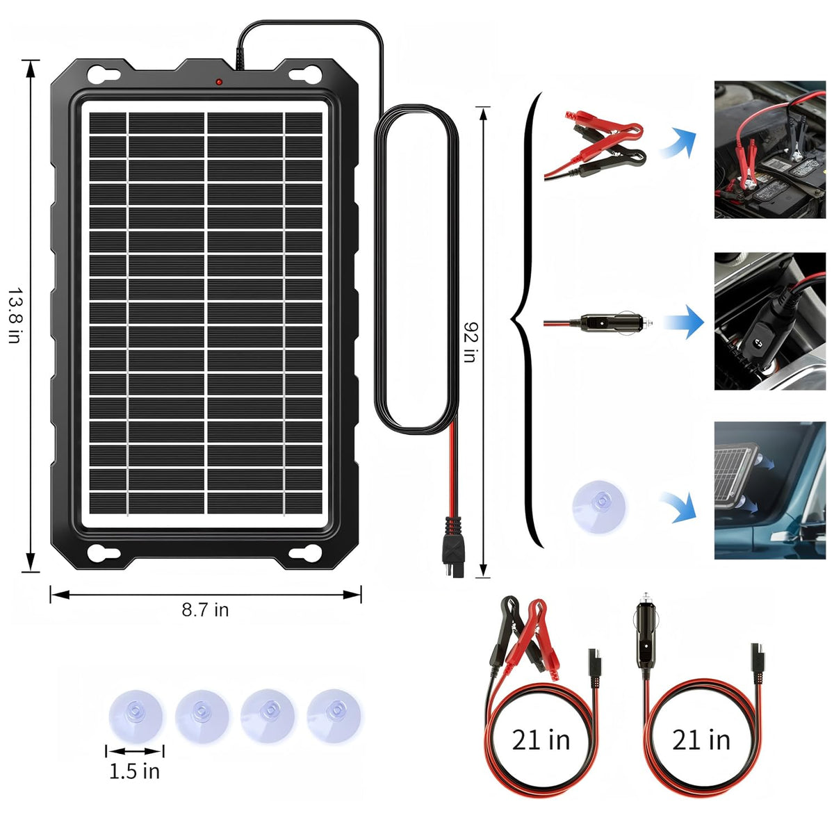 POWOXI 9W waterproof design suited for marine environments.