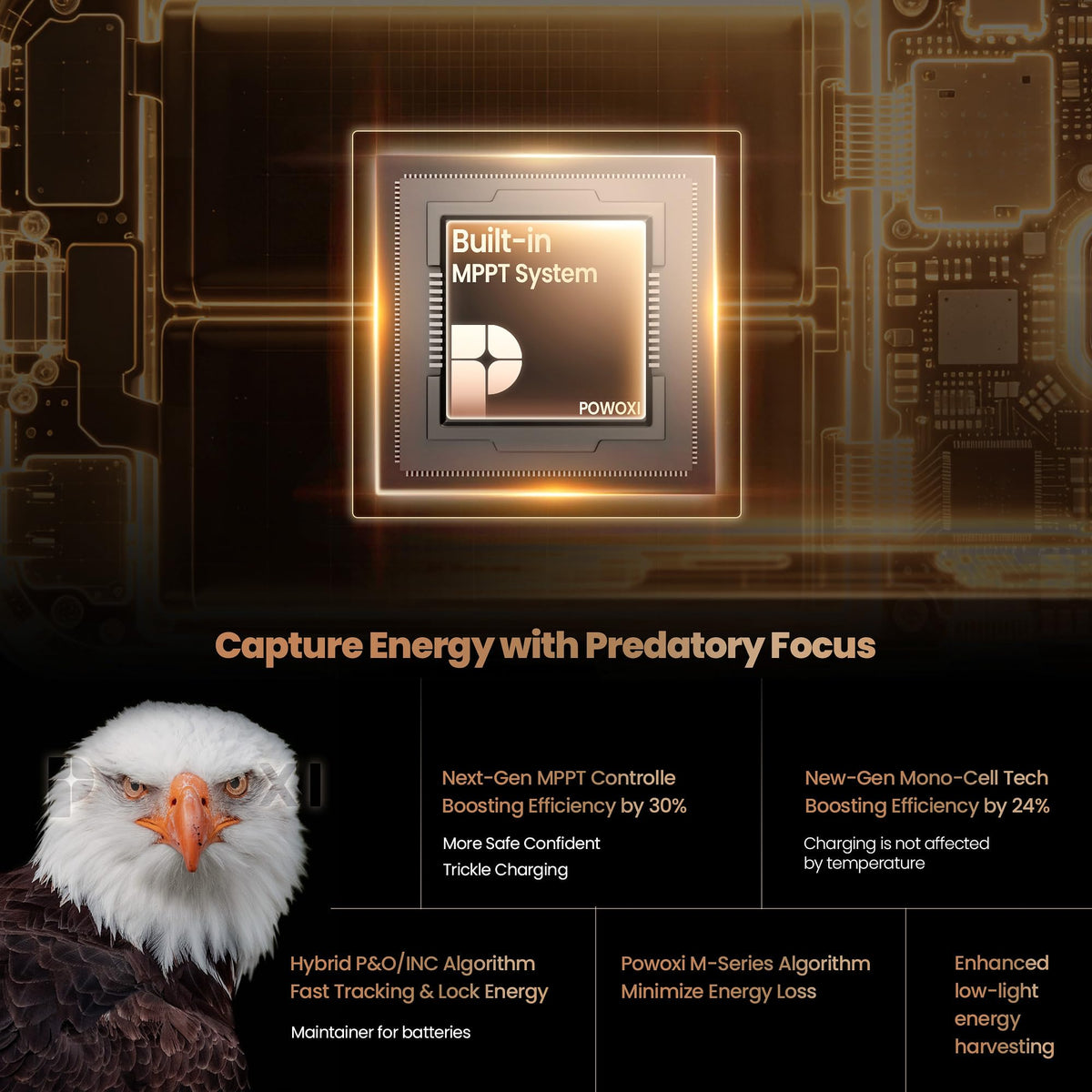 POWOXI MPPT controller inside powers efficient energy optimization.