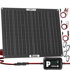 Powoxi solar charger panel delivering efficient daylight charging
