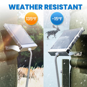 POWOXI stainless steel flex-conduit protects cables outdoors.