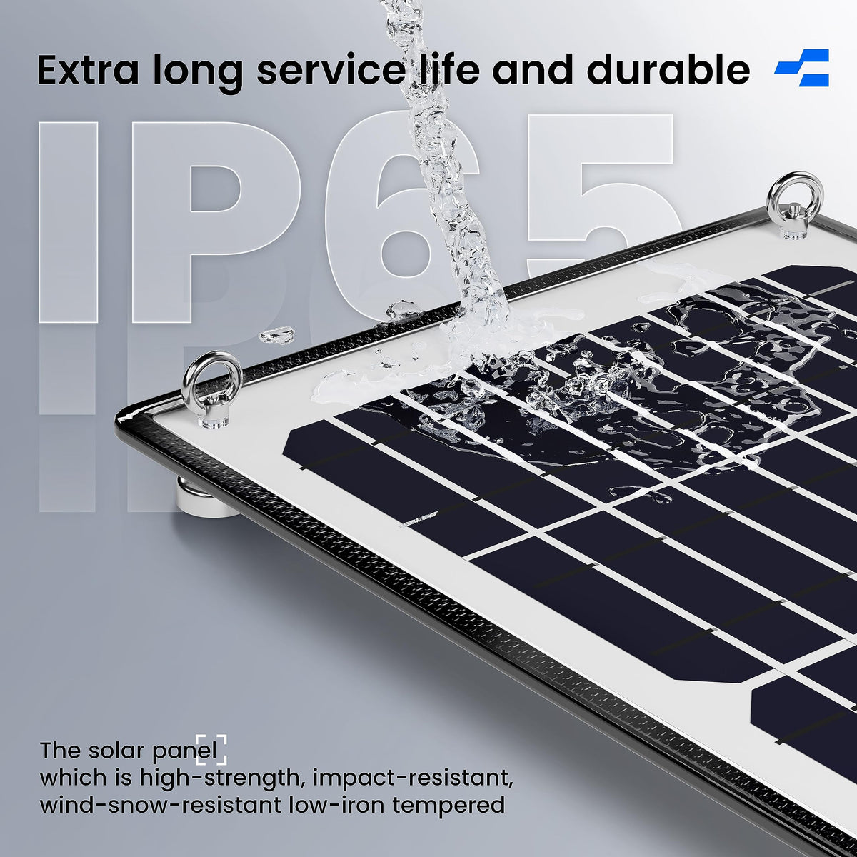 POWOXI waterproof charger keeps batteries topped up in sun or rain