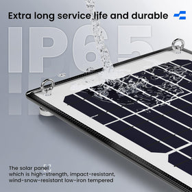POWOXI waterproof charger keeps batteries topped up in sun or rain