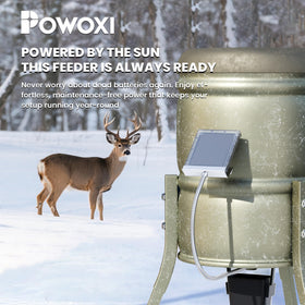POWOXI weatherproof solar panel withstands rain and snow for reliable outdoor use.