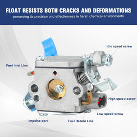 Powtol 125B carburetor gasket set seals for optimal operation