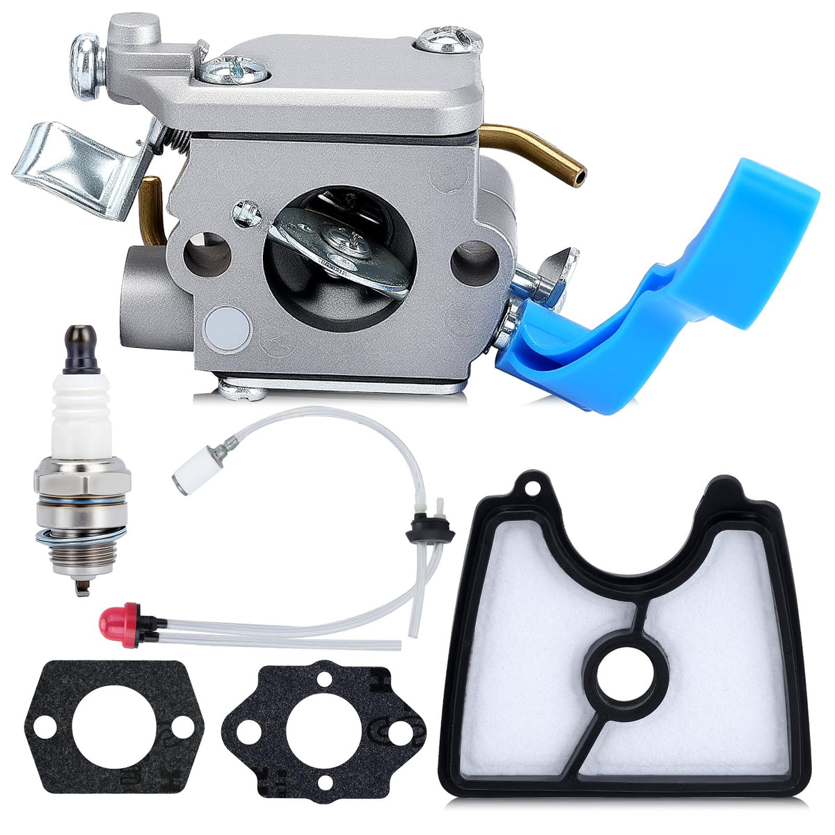Powtol 125B carburetor kit for Husqvarna improves rebuild accuracy and performance