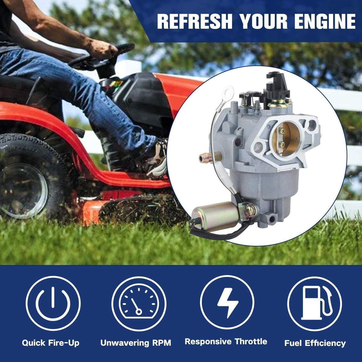 Powtol 2ft fuel line included for easy routing during installation