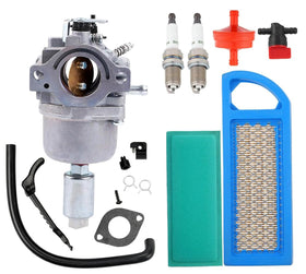 Powtol 594593 carburetor front view showing durable fittings for reliability