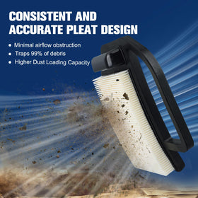 Powtol Cub Cadet compatible air filter suits LTX1045 and similar mowers.