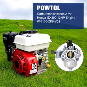 Powtol air filter included for improved GX390 air intake.